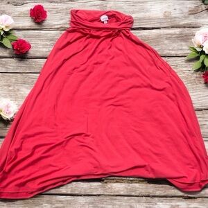 LuLaRoe Vibrant Orange Maxi skirt size 6. Excellent condition